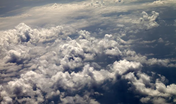Top view on evening clouds — Stok Foto
