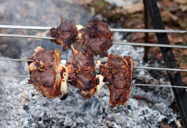 Schaschlik vom Lamm — Stockfoto