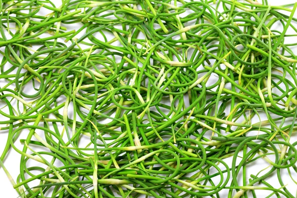 Background of fresh garlic scape — Stock Photo, Image