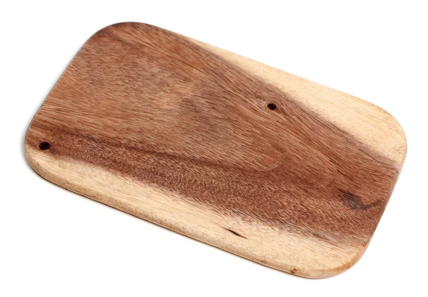 Wooden kitchen board on white — Stock Photo, Image
