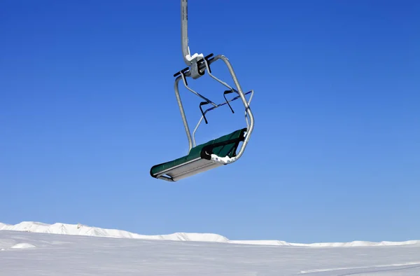 Chair Lift Ski Resort Sun Day Close View Greater Caucasus — Stock Photo, Image