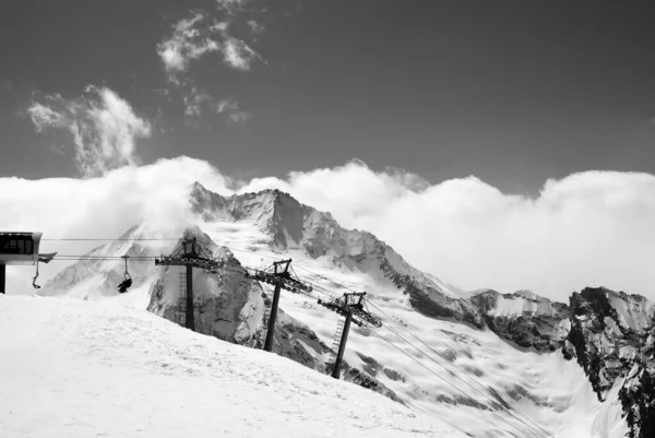 Skigebied Kaukasus Bergen Dombay — Stockfoto