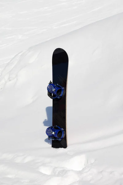 Snowboard Dans Dérive Des Neiges Après Les Chutes Neige Dans — Photo