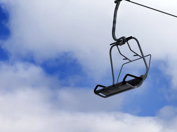 Telesilla y azul cielo con nubes —  Fotos de Stock