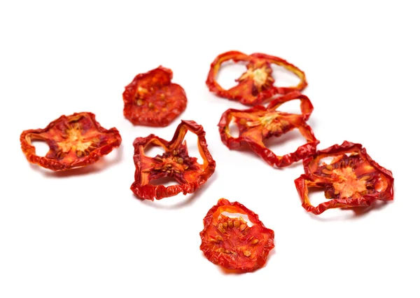 Dried slices of tomato. Selective focus — Stock Photo, Image