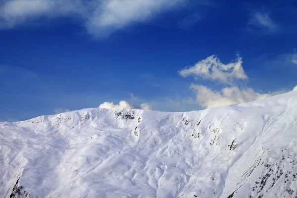 View on off-piste slope in early morning — Stock Photo, Image