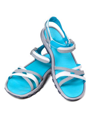 Pair of summer sandals clipart