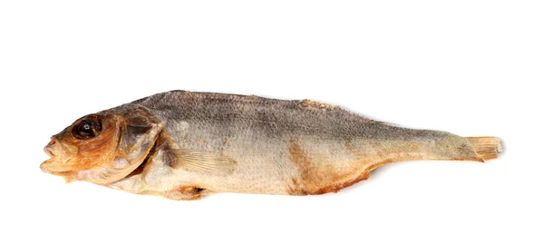 Сонячно висушена столова риба ізольована на білому тлі — стокове фото
