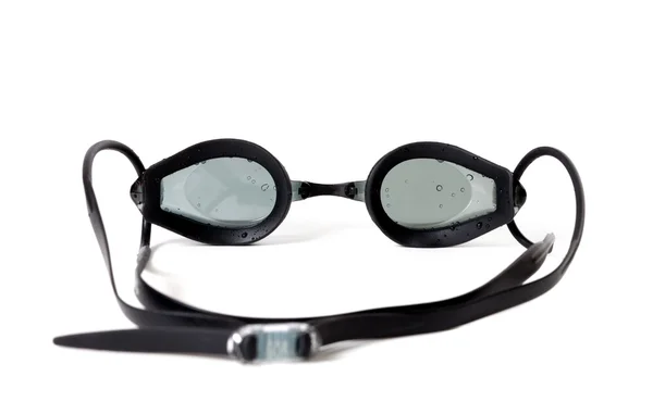 Goggles voor zwemmen met waterdruppels — Stockfoto