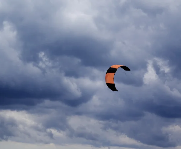 Kite und grau Himmel — Stockfoto