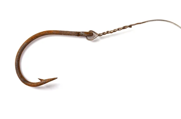 Rusty old fish hook — Stock Photo, Image