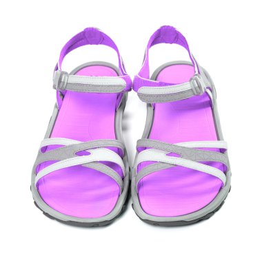 Yaz sandal çifti. Önden Görünüm. 