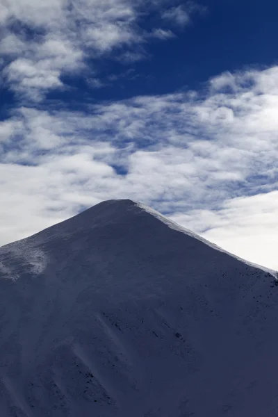 Vinter bergen på morgonen — Stockfoto