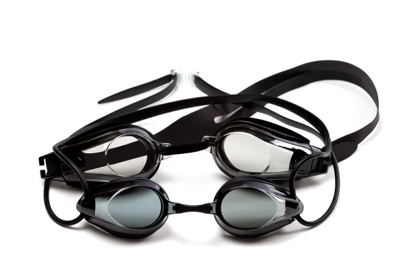 Two black goggles for swimming — Stock Photo, Image