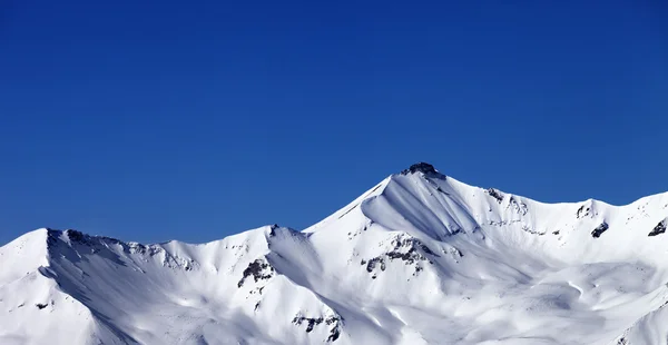 滑雪的雪坡上的全景视图 — 图库照片