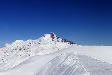 Mount Kazbek Gösterim güzel güneş gün