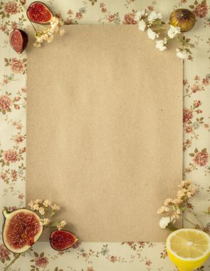 İncir ve limon ile kopya alanı Merkezi