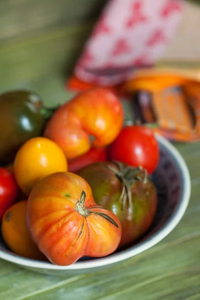 Prato tomates maduros — Fotografia de Stock