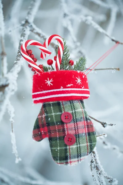 Cartão de saudação com material de Natal Imagens De Bancos De Imagens