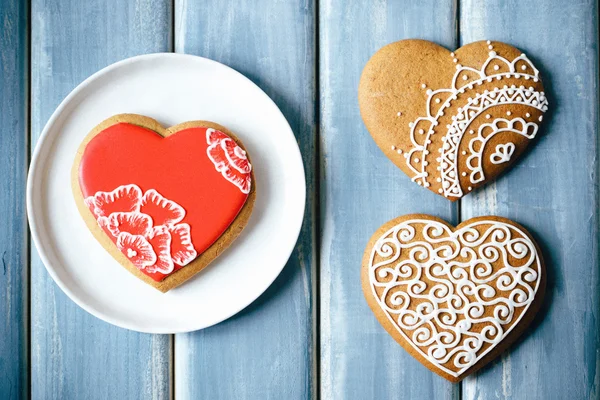 Valentine soubory cookie — Stock fotografie