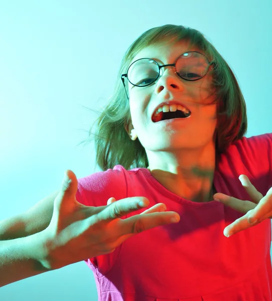 Child wearing glasses — Stock Photo, Image