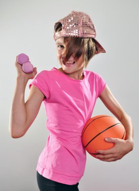 çocuk top ve halter egzersiz