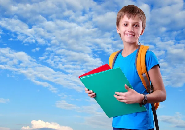 Enfant avec sac à dos Photos De Stock Libres De Droits