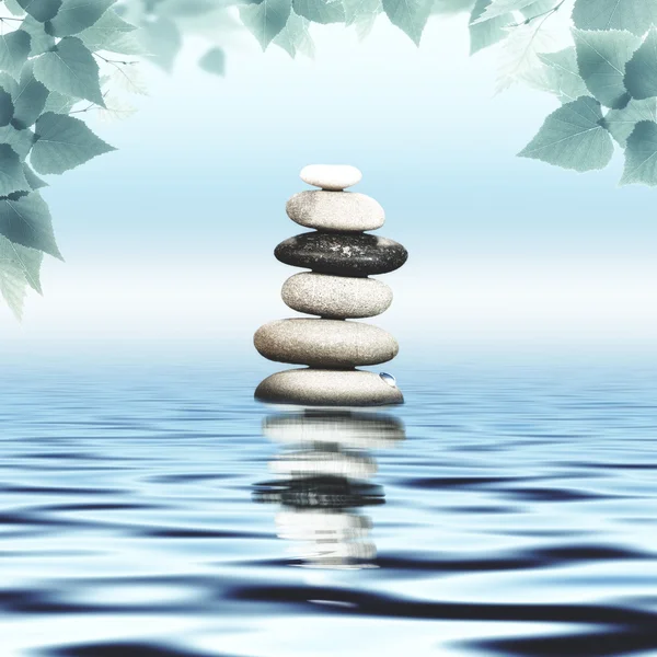 Stacked Pebble stones — Stock Photo, Image