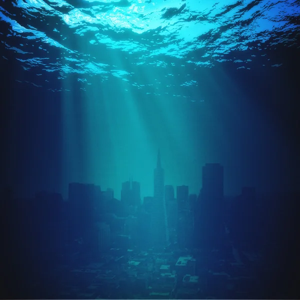 深海蓝海 — 图库照片