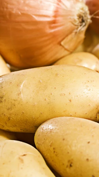 Fresh potatoes banner — Stock Photo, Image