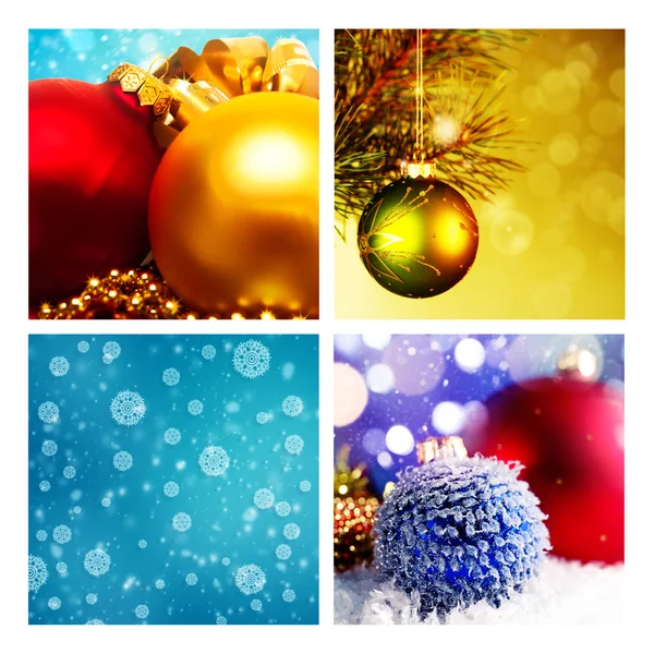 Set of christmas backgrounds — Stock Photo, Image