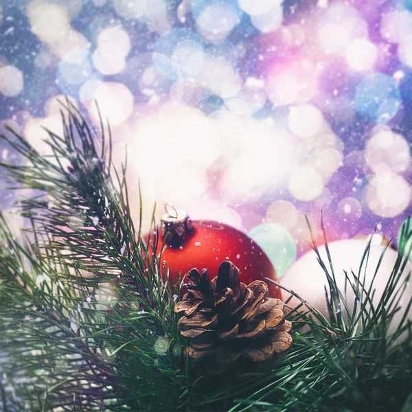 Decorazioni di Natale sfondo — Foto Stock