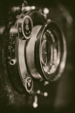 Retro lens yakın çekim