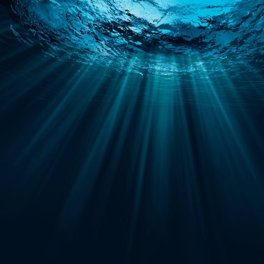 Deep water natural background clipart