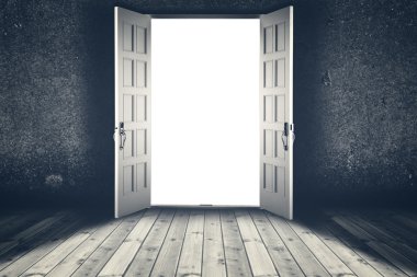Açılan kapı. İç arka plan