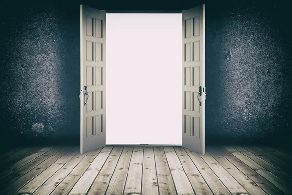 Opened door. Abstract interior background — Stock Photo, Image