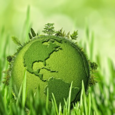 Green Planet background clipart