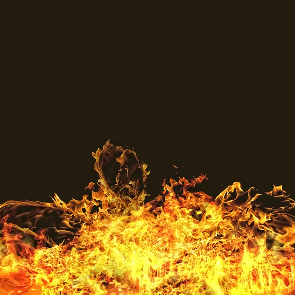 Горящий огненный фон — стоковое фото