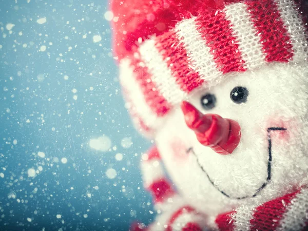 Divertido muñeco de nieve de Navidad — Foto de Stock
