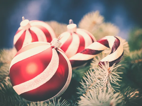 Decorazioni a strisce di Natale — Foto Stock