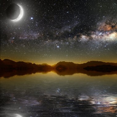 Gökyüzündeki güneş.