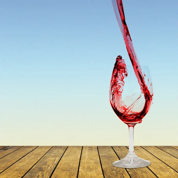 Un vino rosso — Foto Stock