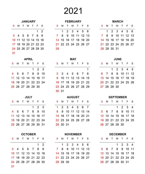 Kalendarz 2021 Papierowym Notesie Spiralnym Izolowanym Białym Tle — Zdjęcie stockowe