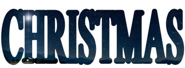 Yıldız, İsa Mesih 'in yemliğinin üzerinde parlıyor..