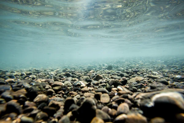 Sand on the beach underwater — Stock Photo, Image