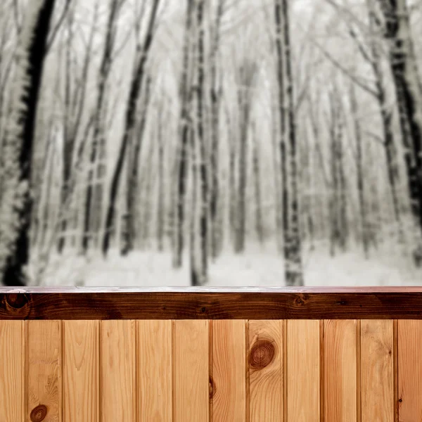 Schnee auf Wäldern — Stockfoto