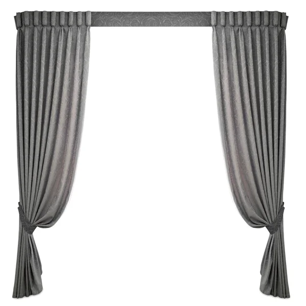 Fabric curtains design — Stock Photo, Image