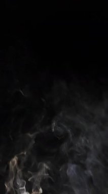 Siyah arka plandaki duman. Yüksek kalite 4k görüntü