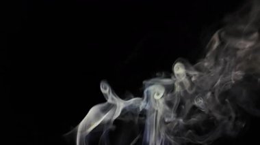 Siyah arka plandaki duman. Yüksek kalite 4k görüntü