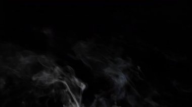 Siyah arka plandaki duman. Yüksek kalite 4k görüntü